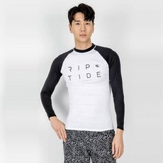 헤링본 남자 긴팔 래쉬가드 수영복 상의 슬림핏 비치웨어 빅사이즈 휴양지 바캉스룩 R202M