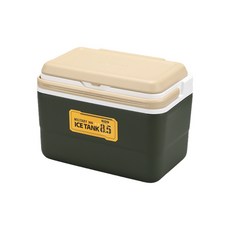 코멕스 국산 아이스탱크 피크닉 캠핑 골프 낚시 차량 아이스박스, 8.5L, 밀리터리그린