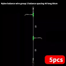 낚시 태클 나일론 텐핀 라인 바다 난파선 풀링 개울 해안 롱 캐스팅 조롱박 커넥터, 1. A1 (80CM) 5PCS