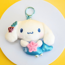BSC 산리오 인어 인형 키링 가방고리 여성가방키링 키링인형 가방키링 자동차키링, 1개, 2. 시나모롤 인어 키링, 10cm