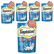 Temptations 喵愛餡 貓點心, 開胃三文魚/甜鮭口味, 75g, 6包
