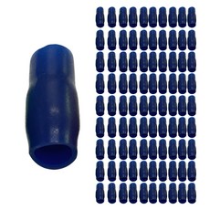 JG산전 (정품) 국산 터미널 보호캡 고무캡 고무 2.5SQ 파란색 (블루) 100개, 1묶음