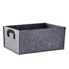 접이식 재배 가방 고강도 두꺼운 부직포 재배용 화분 당근 과일용 사각형 꽃 화분 용기, 02 grey, 01 40X30X20cm