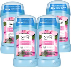 미국 수아브 데오도란트 파우더 34g x 4개세트, 1개