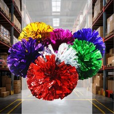 치어리더 응원수술 2p 운동회 행사 체육대회 어린이집 파티 용품, 골드