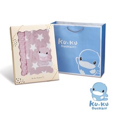 桃園小太陽 KUKU酷咕鴨 神奇荳荳安撫毯 荳荳毯 禮盒 彌月禮 新生兒禮, 紫