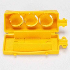 뉴몰 콘센트보호커버 3구 황색 야외콘센트커버 전기콘센트커버 콘센트커버