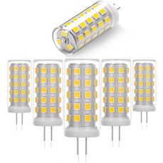 NQWKMZMDJ 6팩 G4 LED 전구 12V 480LM 5000K 일광 화이트 360 빔 앵글 바이핀 세라믹 베이스 40W T3 할로겐 교체 샹들리에 캐비닛 조경 조명용, Warm White 3000k, 10 Pack g4 led