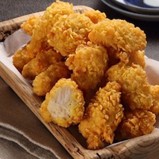 바삭한 콘플레이크 닭강정 1kg 순살 후라이드 튀김용, 1개