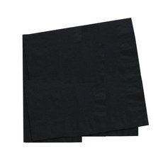 캠핑 칼라냅킨(블랙)20매 파티 테이블 장식 생일 기념일, 본상품