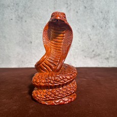 黑檀木雕刻蛇擺件，十二生肖招財工藝品, 花梨整木精雕