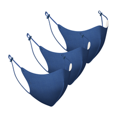 LUMICA 孩童D型可重複使用立體口罩+固定扣 3入