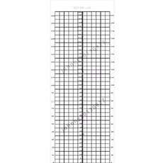 ZIPIA 체형스크린 평가 체형 분석 격자 롤 스크린 모눈 종이 바디 분석표, A. 블랙80x200스티커