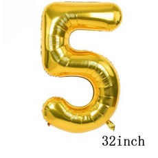 생일 파티 학예회 이벤트 할로윈 용품 심슨 풍선 재미있는 노란색 가족 홈 라텍스 호일 에어 축하 배너 케이크 토퍼 장식 어린이 장난감, 기타, 32inch Number_15