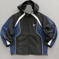 리복 26SS 스포티 후드 윈드 브레이커 자켓 (블랙네이비)