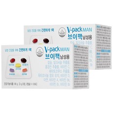 브이팩 남성용 멀티비타민, 90g, 2박스