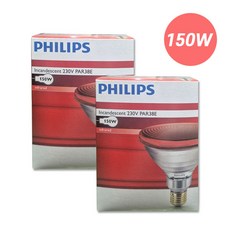 필립스 적외선램프 전구 150W, 2개