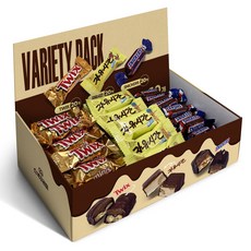 초코바 3종 미니 자유시간+트윅스 미니스+스니커즈 미니어처 총60개입 간식용 초콜릿 개별포장