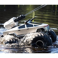 4륜 구동 RC카 오프로드 수륙양용 드리프트, 리튬 배터리 3개 고급 패키지, 05.테슬라 SWAT 블랙 그래비티 워치