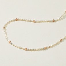 새미쥬얼리 여성용 14k 페어볼 밥풀 담수 진주 목걸이 기본 + 쇼핑백