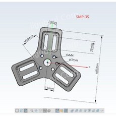 로봇그리퍼 로봇 그리퍼 소프트 공압 진공 흡입 핑거 그립 실린더 매니퓰레이터, C. 3자브래킷---SMP-3S단편