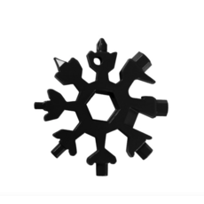 雪花工具 - 滑雪板維修必備 不鏽鋼 戶外運動多用途, 黑色, 1個