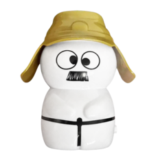 FIIDO小八嘎聲控擺件 趣味造型迷你擺飾 聲控觸發趣味音效, 聲控小八-白, 1個