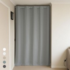 겨울 현관 중문 방풍 가리개 암막 커튼