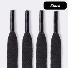쿠쿠스토어 플랫 AF1 운동화 캔버스 농구 신발끈 클래식 블랙 화이트 색상 3 가지 레이스 액세서리 신제품, 02 100cm, 01 CHINA, 05 Black
