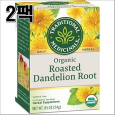 트레디셔널 메디셔널 로스티드 단델리온 루트 티 2팩 Traditional Medicinals, 15개