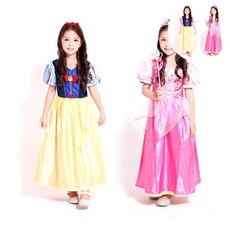 코스튬의상 백설공주 오로라 양면 드레스 코스튬 여아동 옷 소품