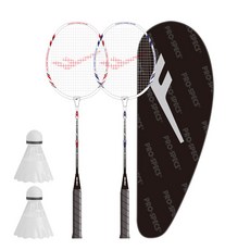 PRO-SPECS 羽球拍 PRIMARY 200 2支 + 羽球 2入 + 球拍袋組合, PRIMARY200