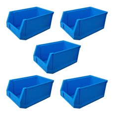 뉴플라스틱 부품상자 1호 부품 박스 보관함 정리함 공구함 5개 1세트, 부품1호_청색(5개묶음)