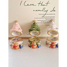 위시 트리 디퓨저 디퓨저 여학생 졸업시즌 선물, (곰 소원나무) 녹색 버전  파란 풍경