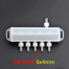 엡손 XP600 4720 5113 프린트 헤드 열전달 UV 흰색 잉크 순환 분배기 용 1PC 버퍼 병 필터, 04 D-6x4