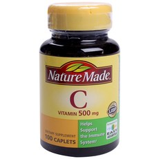 Nature Made 萊萃美 維他命C補充錠 500mg, 100顆, 1罐
