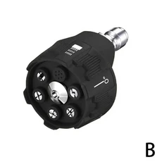 범용 고압 세척기 스프레이 깍지 0 15 도 회전 급수 린스 비누 팁 정원 4000Psi, 01 Black