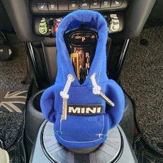 미니쿠퍼 기어 쉬프트 미니 후드티 커버 기어봉 커버 전차종 공용, 블루, 1개