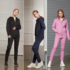 USPA 여성 보아플리스 후디 이지웨어세트