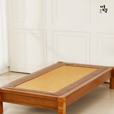 여명흙침대 흙 판재 슈퍼싱글 SS 침대 보료, 나무색