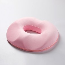 記憶棉痔瘡墊 中空透氣護尾椎坐墊, 女款水晶絨粉色, 1個