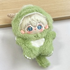 10cm 인형옷 공룡 점프수트 의상 솜인형 동물 후드, 1개