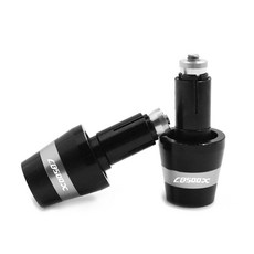 오토바이 그립 엔드 2019 CB500X 캡 CB500 500X 호환 2017 CB 바 혼다 X 플러그 핸들 CNC 2018, Silver, 1개