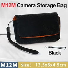 소니 RX100 RX90 HX100 LX10 Ricoh G7XII GRIII CCD 용 카메라 가방 렌즈 파우치 보관 가방 보호대 소프트, 06 M-Black, 1
