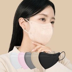 래피젠 KF94 솔리드 새부리형 마스크 50매, 베이지 L, 10개, 5매입