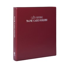 連勤 PVC480名活頁分類名片簿 LC-3480, 紅色