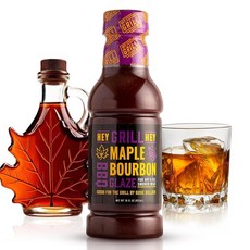 안녕 그릴 헤이 | 텍사스 바비큐 소스 브리스킷 글레이즈 소고기 마리네이드 에센셜 스타일, Maple Bourbon, 1개