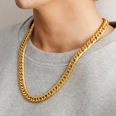 NOID-B 男士醫療鋼防變色高級圓形雙鍊項鍊