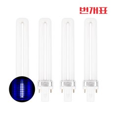 번개표 넉다운 FPX9W BL 해충퇴치용 유인 램프 포충, 4개