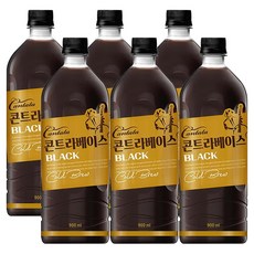 칸타타 콘트라베이스 콜드브루 블랙 대용량 900ml, 6개